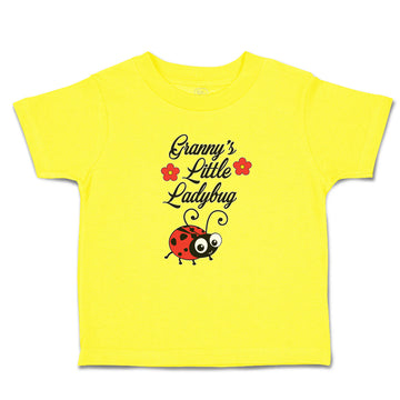 Cute Toddler Clothes Cute Granny's Little Ladybug Insect with Flowers Cotton