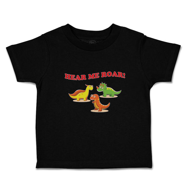 Cute Toddler Clothes Hear Me Roar! Dinosaur Jurassic Park Toddler Shirt Cotton