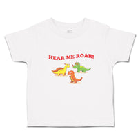 Cute Toddler Clothes Hear Me Roar! Dinosaur Jurassic Park Toddler Shirt Cotton