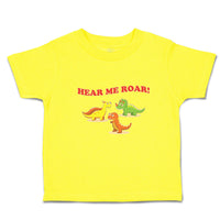 Cute Toddler Clothes Hear Me Roar! Dinosaur Jurassic Park Toddler Shirt Cotton