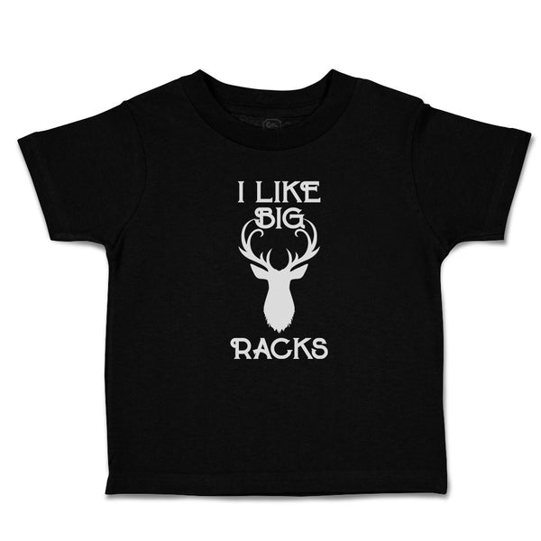 Cute Toddler Clothes I like Big Racks Deer A Silhouette Head and Horns Cotton
