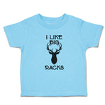 Cute Toddler Clothes I like Big Racks Deer A Silhouette Head and Horns Cotton