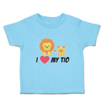 Toddler Clothes I Love My Tio Cute Funny Lions Sitting Toddler Shirt Cotton