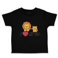 Toddler Clothes I Love My Tio Cute Funny Lions Sitting Toddler Shirt Cotton