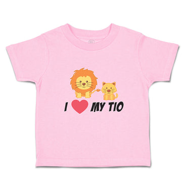 Toddler Clothes I Love My Tio Cute Funny Lions Sitting Toddler Shirt Cotton