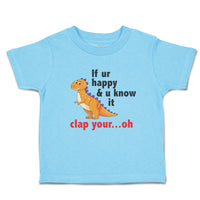 Toddler Clothes Ur U Clap Your Oh Tyrannosaurus Rex Dinosaur Jurassic Cotton