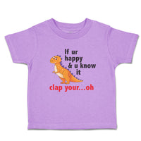 Toddler Clothes Ur U Clap Your Oh Tyrannosaurus Rex Dinosaur Jurassic Cotton