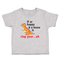 Toddler Clothes Ur U Clap Your Oh Tyrannosaurus Rex Dinosaur Jurassic Cotton