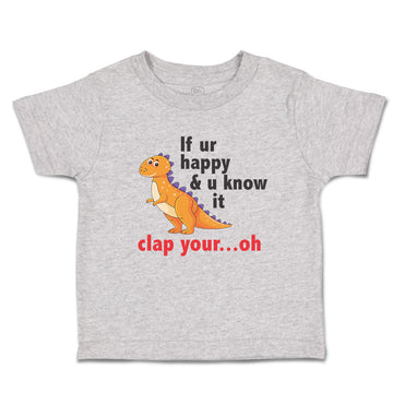 Toddler Clothes Ur U Clap Your Oh Tyrannosaurus Rex Dinosaur Jurassic Cotton