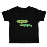 Toddler Clothes Green Animated Crocodile I'M 1 2! Age Toddler Shirt Cotton