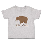 Toddler Clothes Lil Brown Bear's Side View Wild Animal Toddler Shirt Cotton