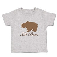 Toddler Clothes Lil Brown Bear's Side View Wild Animal Toddler Shirt Cotton