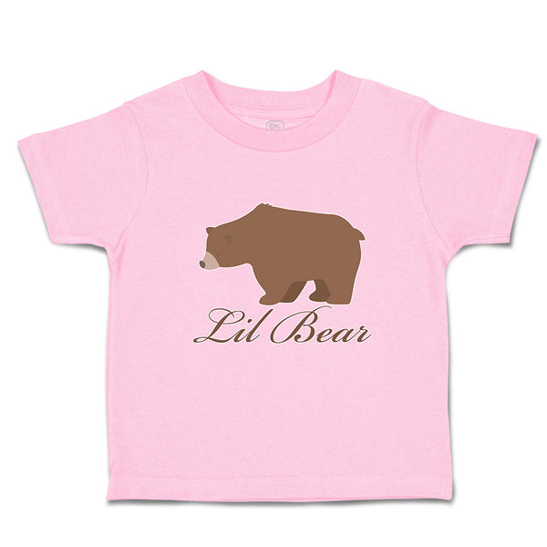 Toddler Clothes Lil Brown Bear's Side View Wild Animal Toddler Shirt Cotton