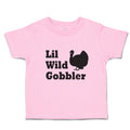 Toddler Clothes Lil Wild Gobbler Silhouette of Turkey Bird Thanksgiving Day