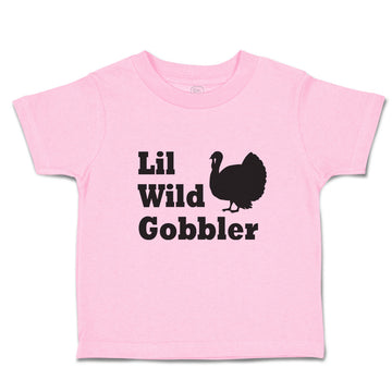 Toddler Clothes Lil Wild Gobbler Silhouette of Turkey Bird Thanksgiving Day
