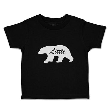 Toddler Clothes Little Silhouette Bear Side View Wild Animal Toddler Shirt