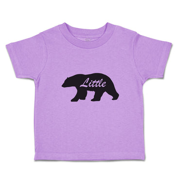 Toddler Clothes Little Silhouette Bear Side View Wild Animal Toddler Shirt