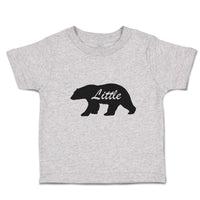 Toddler Clothes Little Silhouette Bear Side View Wild Animal Toddler Shirt