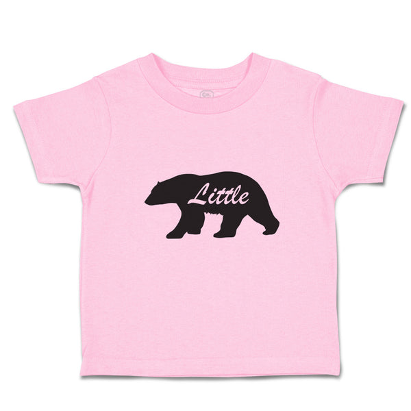 Toddler Clothes Little Silhouette Bear Side View Wild Animal Toddler Shirt