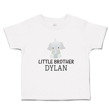 Toddler Clothes Cute Little Brother Elephant Dylan Sitting Toddler Shirt Cotton