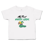 Toddler Clothes My First Mardi Gras Celebration Usa Crocodile Head with Hat