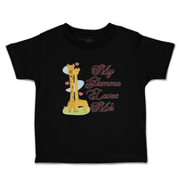 Toddler Clothes Glamma Loves Me! Cute Giraffes Hearts Feeling Eyes Toddler Shirt