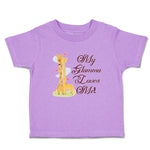 My Glamma Loves Me! Cute Giraffes Hearts Feeling Love with Closed Eyes