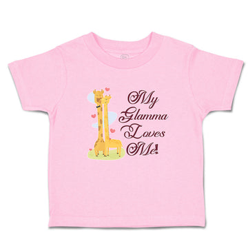 Toddler Clothes Glamma Loves Me! Cute Giraffes Hearts Feeling Eyes Toddler Shirt