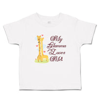 Toddler Clothes Glamma Loves Me! Cute Giraffes Hearts Feeling Eyes Toddler Shirt