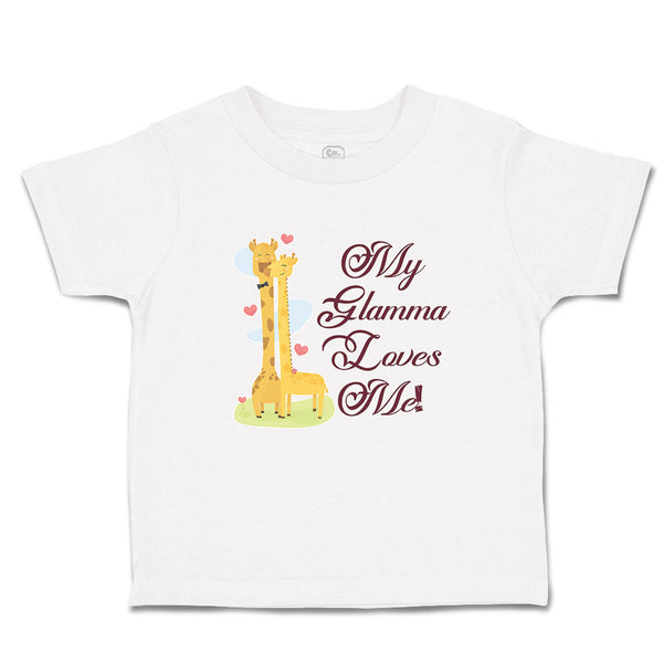 Toddler Clothes Glamma Loves Me! Cute Giraffes Hearts Feeling Eyes Toddler Shirt