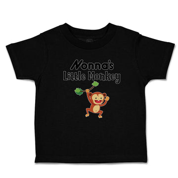 Toddler Clothes Nonna's Little Funny Monkey Hunging on Tree Branch with Leaves