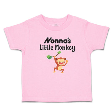 Toddler Clothes Nonna's Little Funny Monkey Hunging on Tree Branch with Leaves