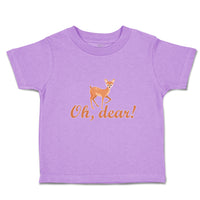 Toddler Clothes Oh, Dear! Cute Spotted Fallow Female Deer Wild Animal Cotton