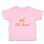 Toddler Clothes Oh, Dear! Cute Spotted Fallow Female Deer Wild Animal Cotton