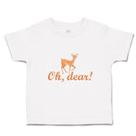 Toddler Clothes Oh, Dear! Cute Spotted Fallow Female Deer Wild Animal Cotton