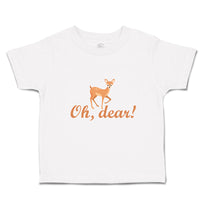 Toddler Clothes Oh, Dear! Cute Spotted Fallow Female Deer Wild Animal Cotton