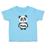 Toddler Clothes Cute Panda Bear Black Patches It's Eyes, Ears Body Toddler Shirt
