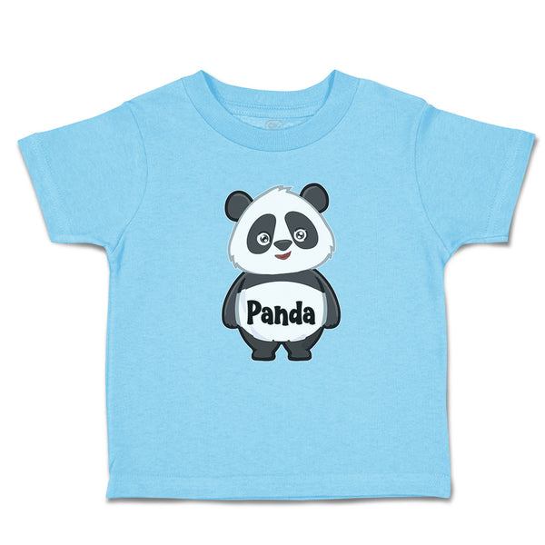 Toddler Clothes Cute Panda Bear Black Patches It's Eyes, Ears Body Toddler Shirt