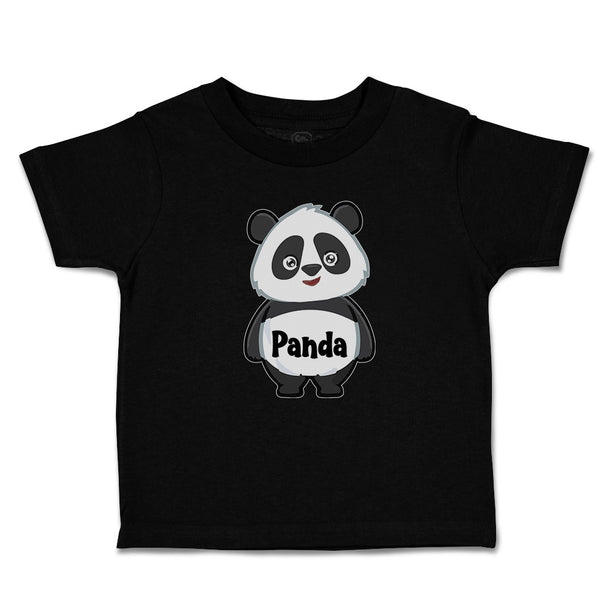 Toddler Clothes Cute Panda Bear Black Patches It's Eyes, Ears Body Toddler Shirt