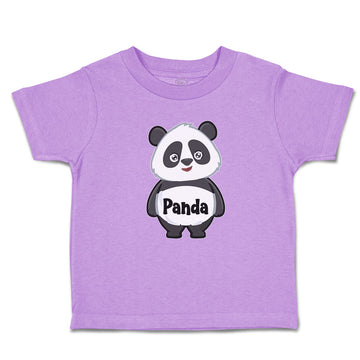 Toddler Clothes Cute Panda Bear Black Patches It's Eyes, Ears Body Toddler Shirt
