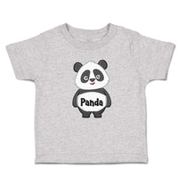 Toddler Clothes Cute Panda Bear Black Patches It's Eyes, Ears Body Toddler Shirt