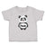 Toddler Clothes Cute Panda Bear Black Patches It's Eyes, Ears Body Toddler Shirt