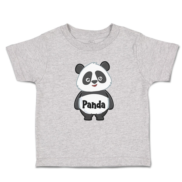 Toddler Clothes Cute Panda Bear Black Patches It's Eyes, Ears Body Toddler Shirt