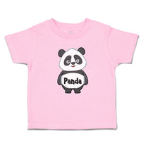 Toddler Clothes Cute Panda Bear Black Patches It's Eyes, Ears Body Toddler Shirt