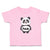 Toddler Clothes Cute Panda Bear Black Patches It's Eyes, Ears Body Toddler Shirt