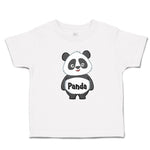 Toddler Clothes Cute Panda Bear Black Patches It's Eyes, Ears Body Toddler Shirt