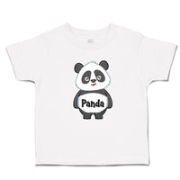 Toddler Clothes Cute Panda Bear Black Patches It's Eyes, Ears Body Toddler Shirt