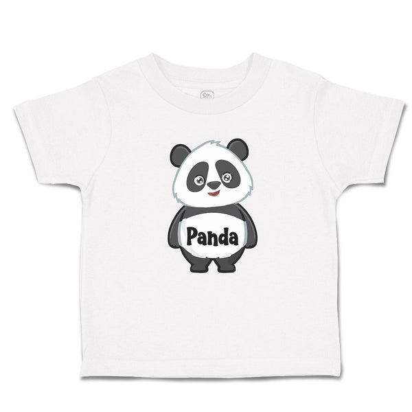 Toddler Clothes Cute Panda Bear Black Patches It's Eyes, Ears Body Toddler Shirt