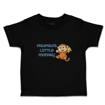 Toddler Clothes Pawpaw's Cute Little Monkey Holding A Peeled Banana Cotton