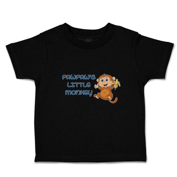 Toddler Clothes Pawpaw's Cute Little Monkey Holding A Peeled Banana Cotton